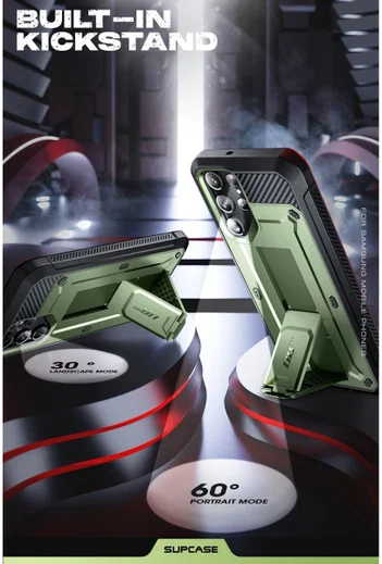 SUPCASE UB Pro Samsung S23 Ultra Hoesje Full Protect Kickstand Groen afbeelding 3