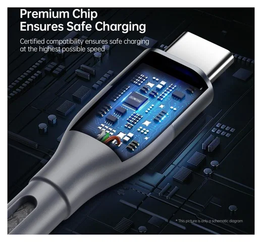 Duzzona 3.25A USB-C naar USB-C Kabel met Power Delivery 65W 2M Grijs afbeelding 11