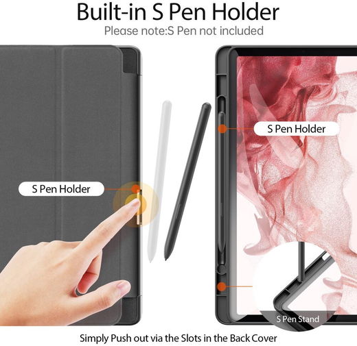 Dux Ducis Domo Samsung Galaxy Tab S9 Hoes Book Case Zwart afbeelding 5