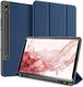 Dux Ducis Domo Samsung Galaxy Tab S9 Hoes Book Case Blauw afbeelding 1