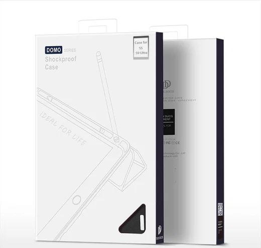 Dux Ducis Samsung Tab S8/S9 Ultra Hoes Tri-Fold Book Case Zwart afbeelding 12