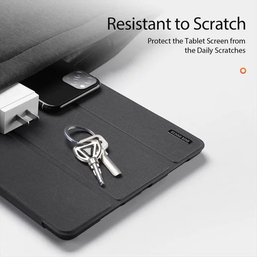 Dux Ducis Samsung Tab S8/S9 Ultra Hoes Tri-Fold Book Case Zwart afbeelding 9