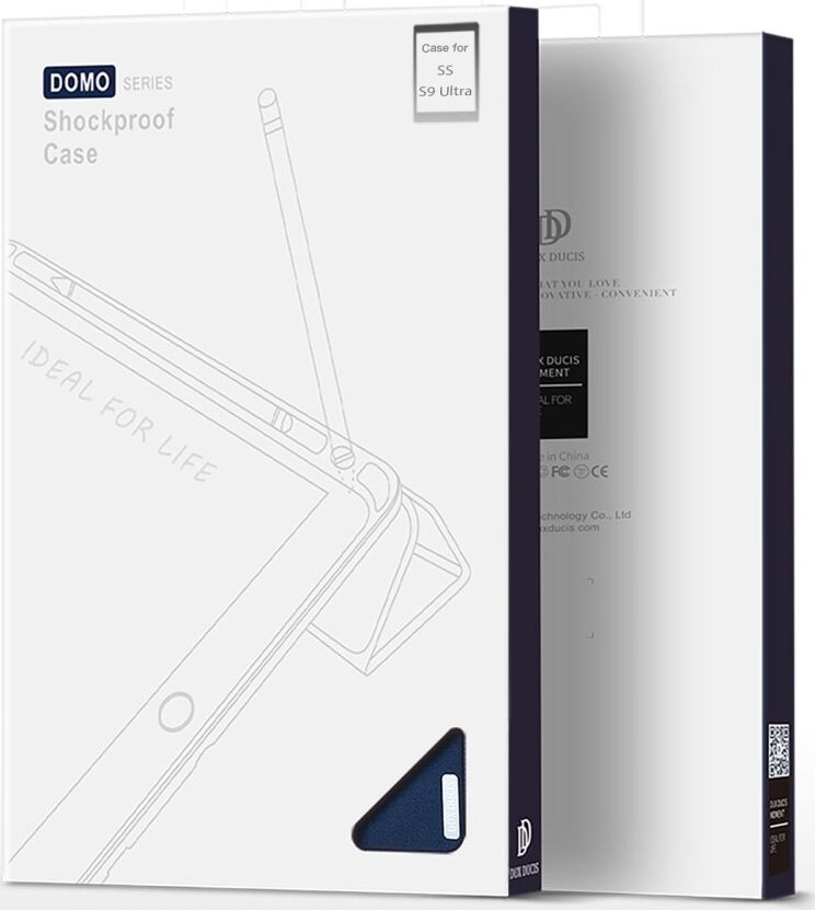 Dux Ducis Samsung Tab S8/S9 Ultra Hoes Tri-Fold Book Case Blauw afbeelding 12