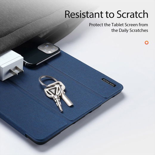 Dux Ducis Samsung Tab S8/S9 Ultra Hoes Tri-Fold Book Case Blauw afbeelding 9