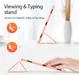 Dux Ducis Samsung Tab S8/S9 Ultra Hoes Tri-Fold Book Case Roze afbeelding 4