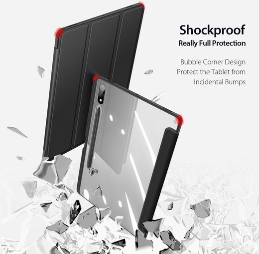 Dux Ducis Toby Samsung Tab S10+/ S9+ / S9 FE+ Hoes Tri-Fold Book Case Zwart afbeelding 5