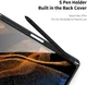 Dux Ducis Toby Samsung Tab S9 Ultra Hoes Tri-Fold Book Case Zwart afbeelding 6