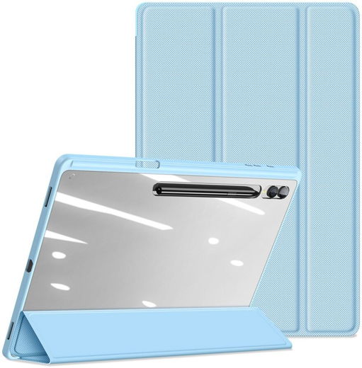 Dux Ducis Toby Samsung Tab S9 Ultra Hoes Tri-Fold Book Case Blauw afbeelding 8
