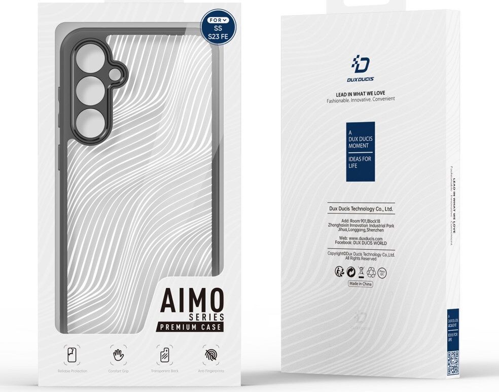 Dux Ducis Aimo Samsung Galaxy S23 FE Hoesje Back Cover Zwart afbeelding 2