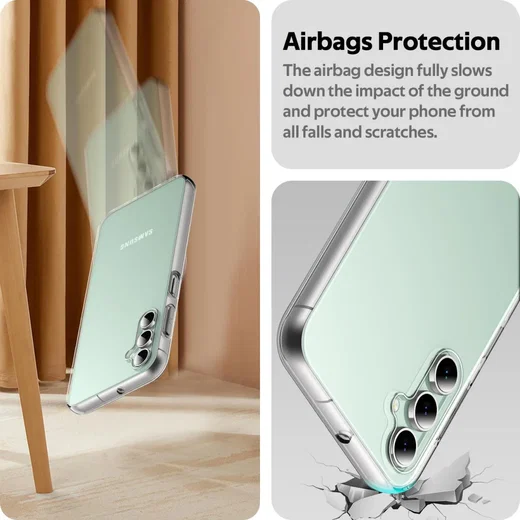 Samsung Galaxy S23 FE Hoesje Dun TPU Back Cover Transparant afbeelding 3