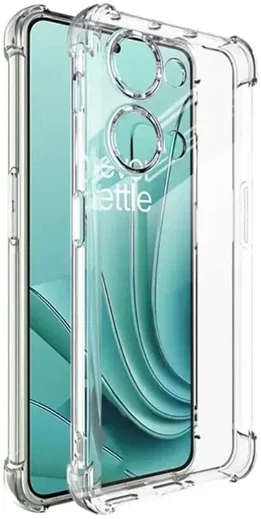 OnePlus Nord 3 Hoesje Schokbestendig en Dun TPU Back Cover Transparant afbeelding 1