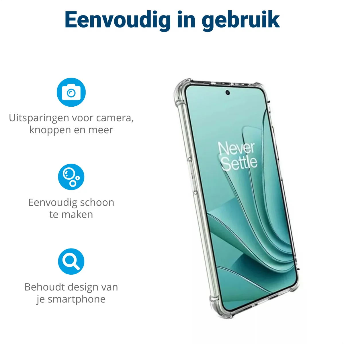 OnePlus Nord 3 Hoesje Schokbestendig en Dun TPU Back Cover Transparant afbeelding 6