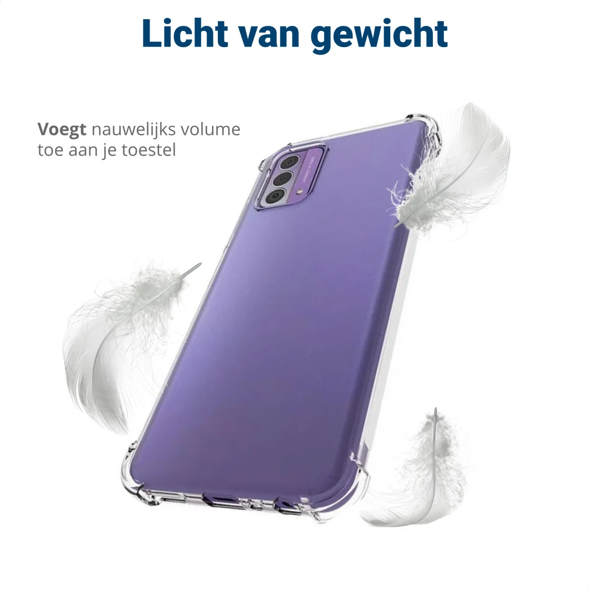 Nokia G42 Hoesje Schokbestendig en Dun TPU Back Cover Transparant afbeelding 5
