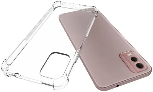 Nokia C32 Hoesje Schokbestendig en Dun TPU Back Cover Transparant afbeelding 11