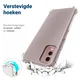 Nokia C32 Hoesje Schokbestendig en Dun TPU Back Cover Transparant afbeelding 2