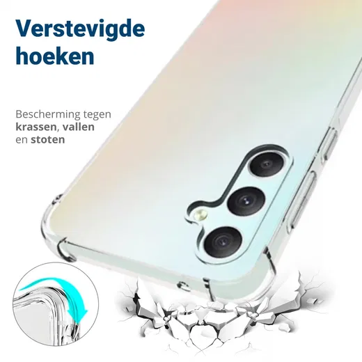 Samsung Galaxy S23 FE Hoesje Schokbestendig en Dun TPU Transparant afbeelding 2