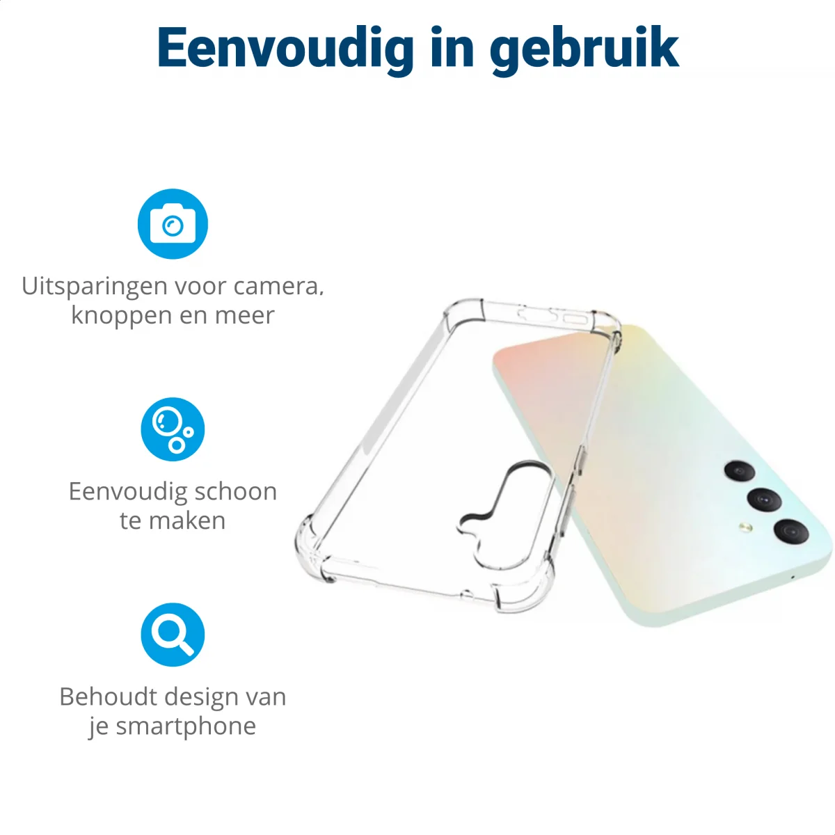 Samsung Galaxy S23 FE Hoesje Schokbestendig en Dun TPU Transparant afbeelding 6