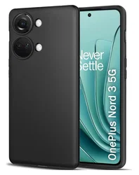 OnePlus Nord 3 Hoesje Dun TPU Matte Back Cover Zwart afbeelding