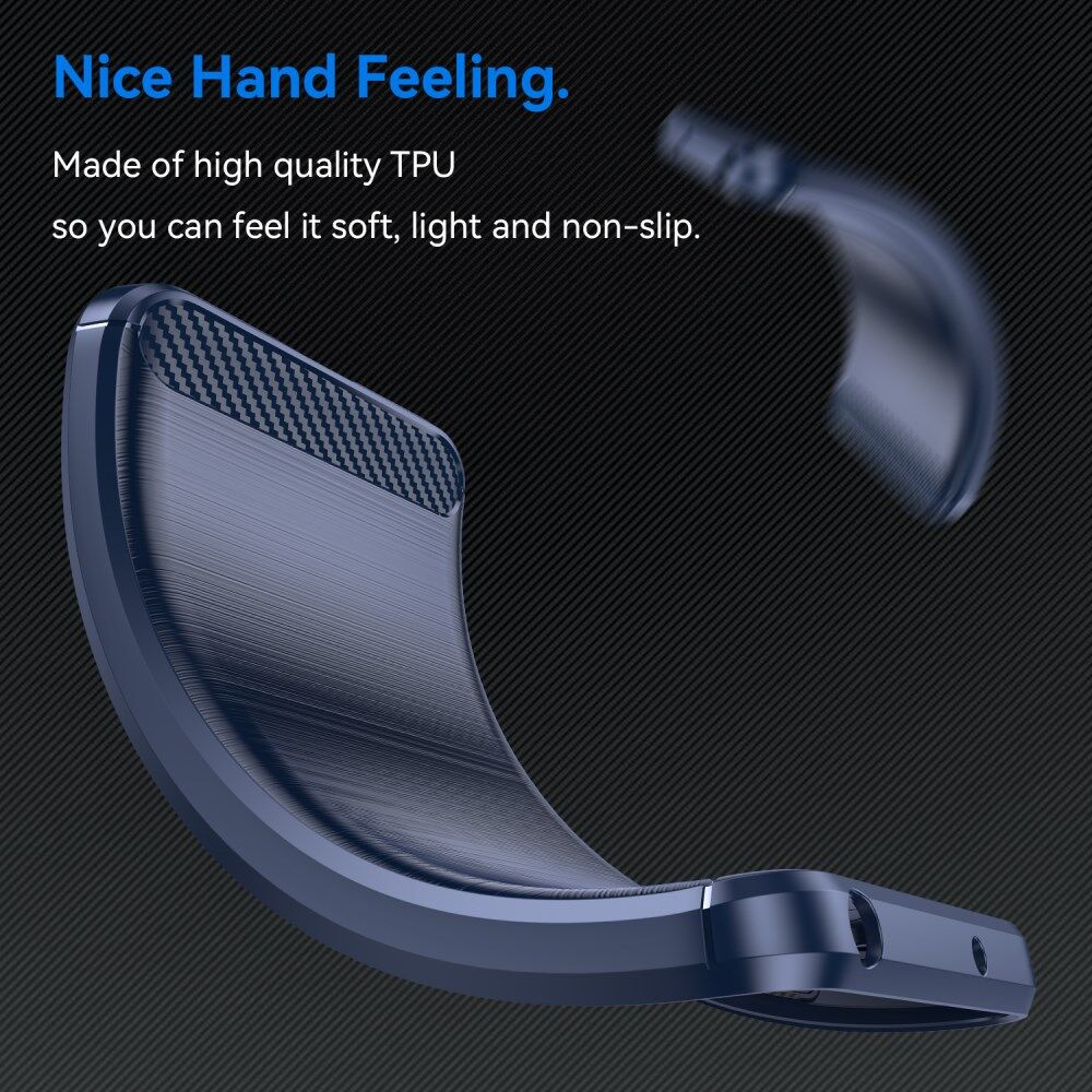 Asus Zenfone 10 Hoesje Geborsteld TPU Flexibele Back Cover Blauw afbeelding 5