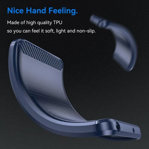 Asus Zenfone 10 Hoesje Geborsteld TPU Flexibele Back Cover Blauw afbeelding 5