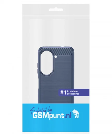 Asus Zenfone 10 Hoesje Geborsteld TPU Flexibele Back Cover Blauw afbeelding 9