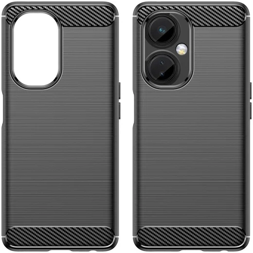OnePlus Nord CE 3 Lite Hoesje Geborsteld TPU Back Cover Flexibel Zwart afbeelding 8