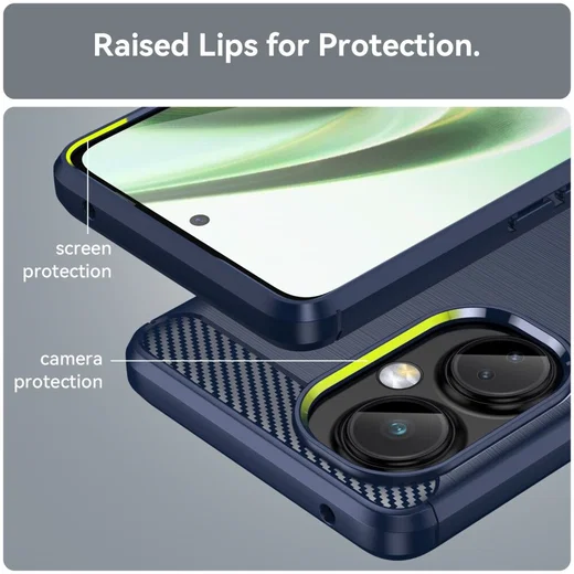 OnePlus Nord CE 3 Lite Hoesje Geborsteld TPU Back Cover Flexibel Blauw afbeelding 6