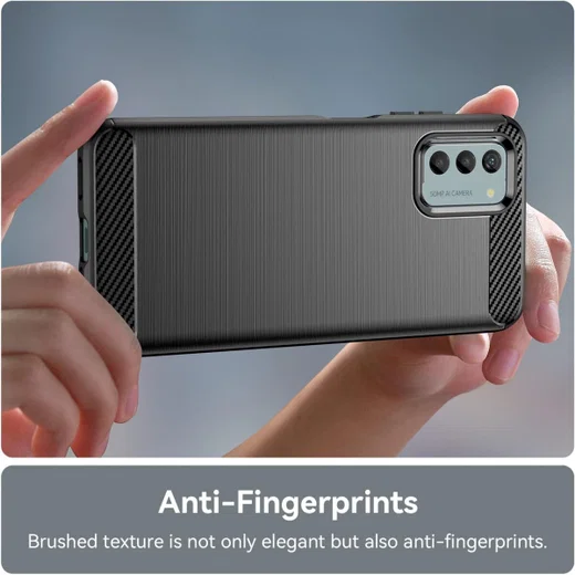 Nokia G42 Hoesje Geborsteld TPU Flexibele Back Cover Zwart afbeelding 6