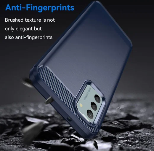 Nokia G42 Hoesje Geborsteld TPU Flexibele Back Cover Blauw afbeelding 4