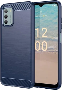 Nokia G42 Hoesje Geborsteld TPU Flexibele Back Cover Blauw