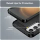 Samsung Galaxy S23 FE Hoesje Geborsteld TPU Flexibele Back Cover Zwart afbeelding 7