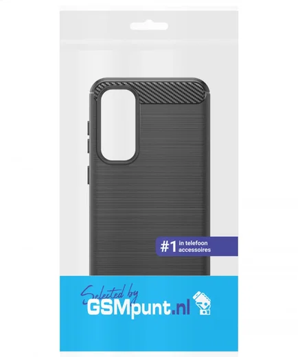 Samsung Galaxy S23 FE Hoesje Geborsteld TPU Flexibele Back Cover Zwart afbeelding 9