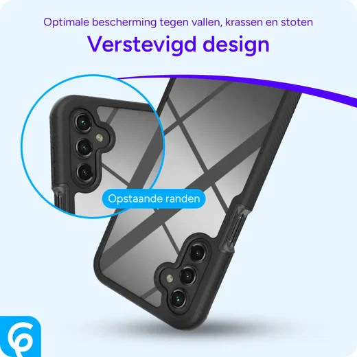 Samsung Galaxy A25 Hoesje Full Protect 360° Cover Hybride Blauw afbeelding 4