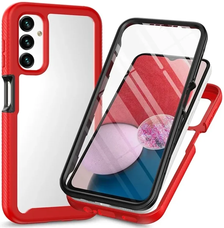 Samsung Galaxy A25 Hoesje Full Protect 360° Cover Hybride Rood afbeelding 1