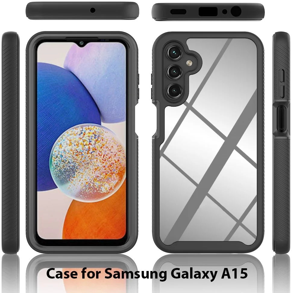 Samsung Galaxy A25 Hoesje Full Protect 360° Cover Hybride Rood afbeelding 9