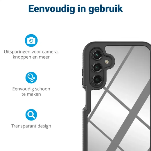 Samsung Galaxy A25 Hoesje Full Protect 360° Cover Hybride Rood afbeelding 5