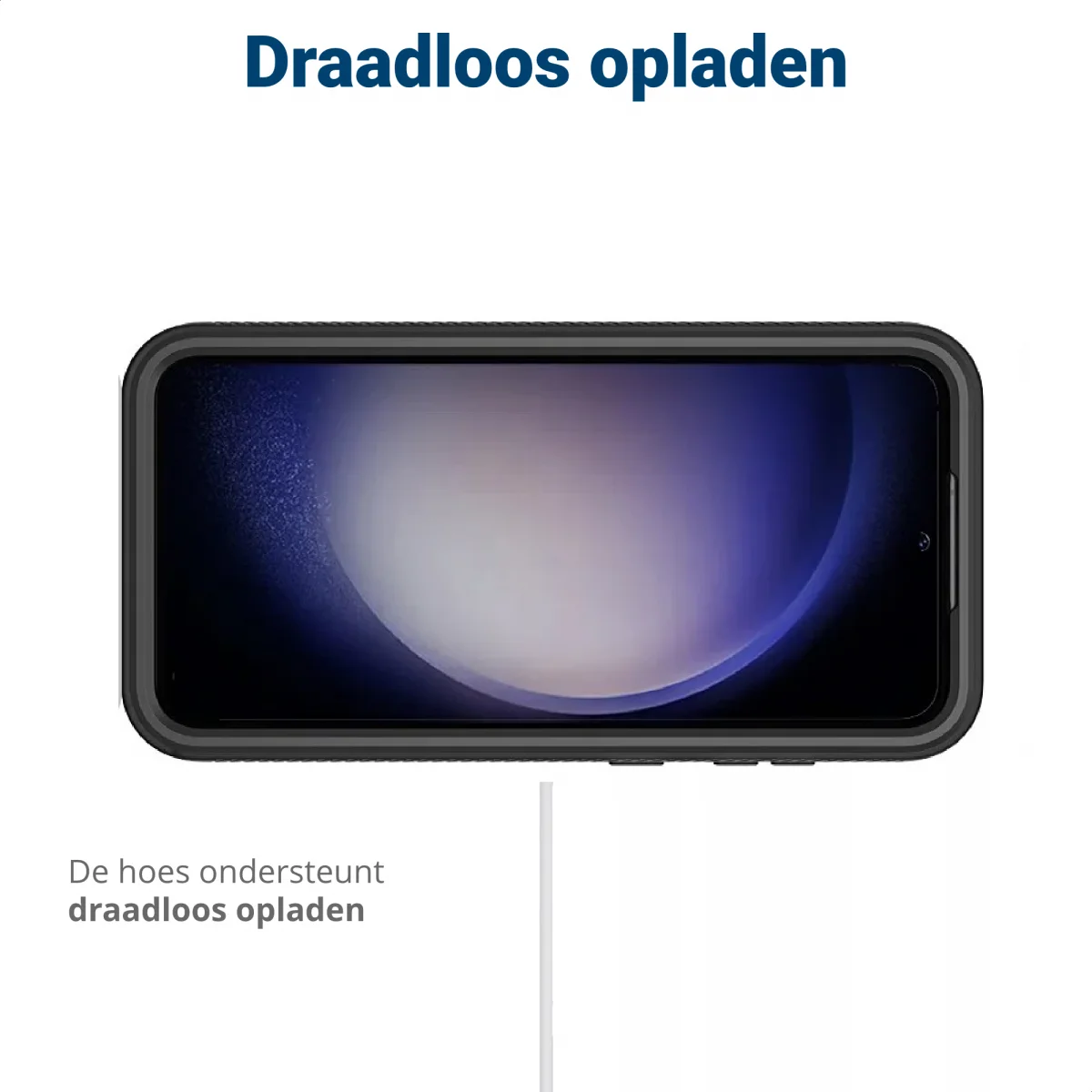 Samsung Galaxy S23 FE Hoesje Full Protect 360° Cover Hybride Zwart afbeelding 6