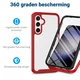 Samsung Galaxy S23 FE Hoesje Full Protect 360° Cover Hybride Rood afbeelding 2