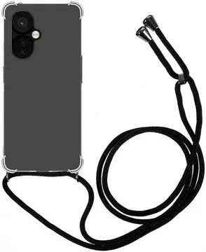 OnePlus Nord CE 3 Lite Hoesje met Koord Schokbestendig TPU Transparant