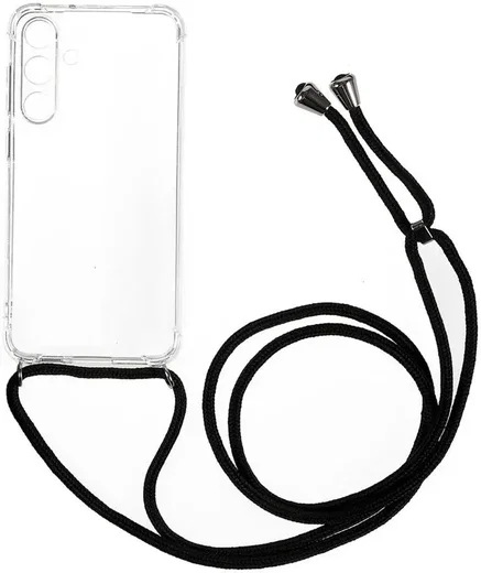 Samsung Galaxy S23 FE Hoesje met Koord Schokbestendig Transparant afbeelding 1