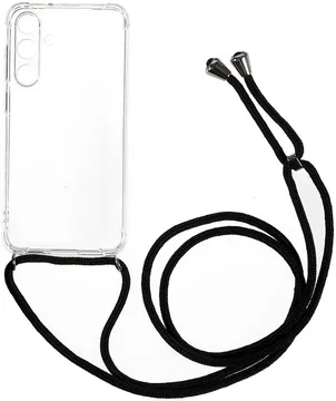 Samsung Galaxy S23 FE Hoesje met Koord Schokbestendig Transparant