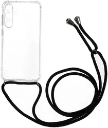 Samsung Galaxy S23 FE Hoesje met Koord Schokbestendig Transparant afbeelding