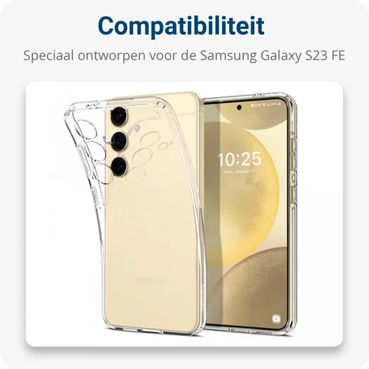 Samsung Galaxy S23 FE Hoesje met Koord Schokbestendig Transparant afbeelding 4