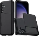 Samsung Galaxy S23 FE Hoesje met Kaarthouder Back Cover Zwart