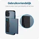 Samsung Galaxy S23 FE Hoesje met Kaarthouder Back Cover Blauw afbeelding 11
