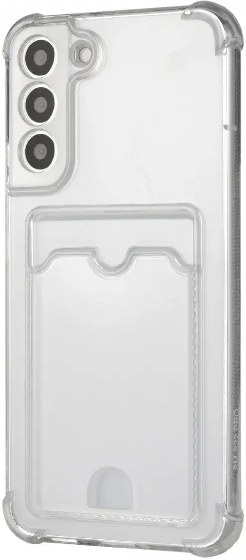 Samsung Galaxy S23 FE Hoesje Dun TPU met Pasjeshouder Transparant afbeelding 2