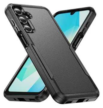Samsung Galaxy A25 Hoesje Schokbestendige Hardcase Back Cover Zwart