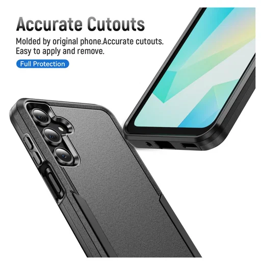 Samsung Galaxy A25 Hoesje Schokbestendige Hardcase Back Cover Zwart afbeelding 7