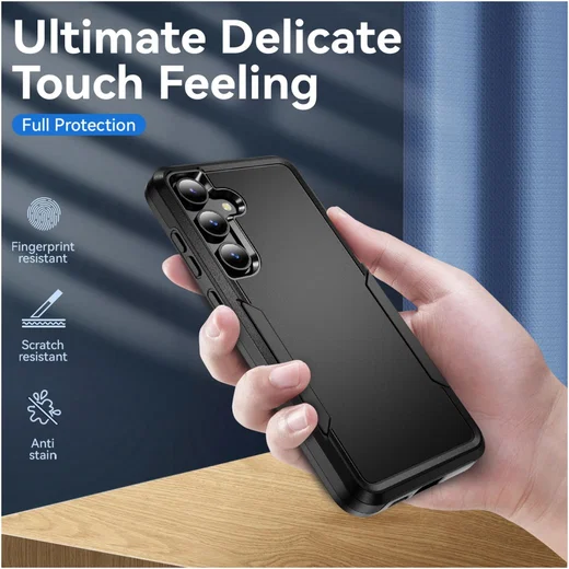 Samsung Galaxy S23 FE Hoesje Schokbestendige Hardcase Zwart afbeelding 5