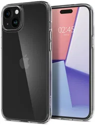 Spigen Air Skin Apple iPhone 15 Plus Hoesje Back Cover Transparant afbeelding